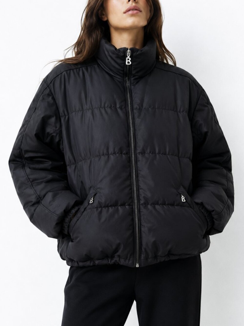 Vintage Bogner Puffer Goose Down Coat Black 1990s USA Coat